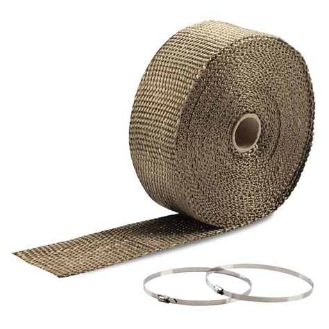 10mx5cm Manifold Heat Insulation Premium Titanium Exhaust Header Wrap Tape - Exhaust Wrap Tape ...