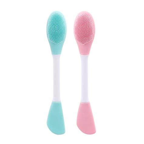 KitchenFest® Silicone Face Cleanser Massager Brush With Facial Stick ...