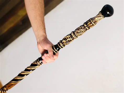 Wooden Hiking Stick Wood Walking Stick Hiking Staff Wood | Etsy UK