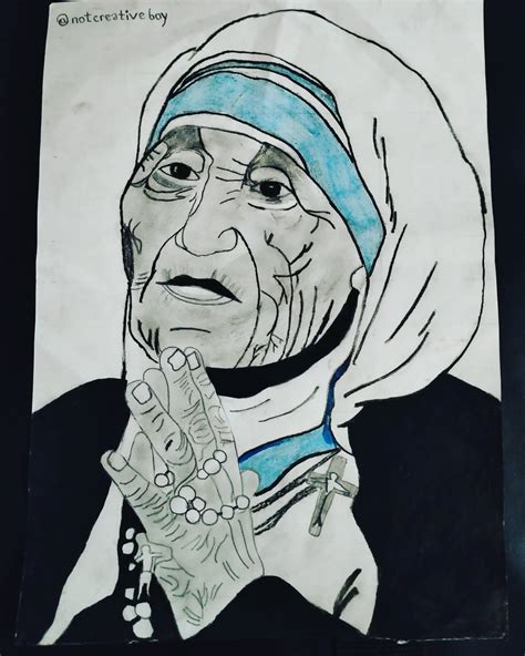 Mother teresa sketch : r/Sketching_drawing