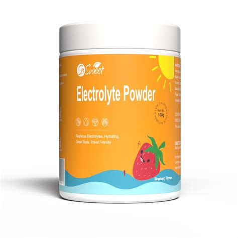 So Sweet Electrolyte Strawberry Energy Drink Mix Powder 100g – Instant