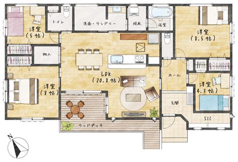 「間取り」おしゃれまとめの人気アイデア｜Pinterest｜akixia | 平屋 間取り, 35坪 間取り, 住宅 間取り