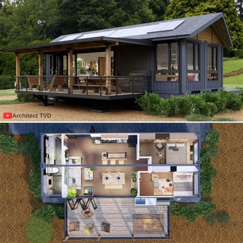 Modern Small House with Open Floor Plan