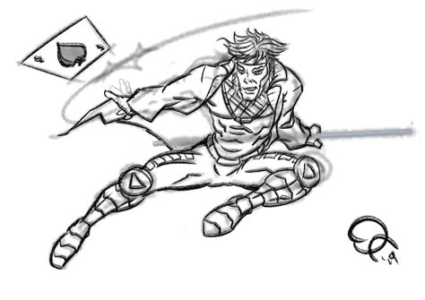 X Men Gambit Drawing