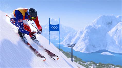 Download USA Ski Racer At Winter Olympics Wallpaper | Wallpapers.com