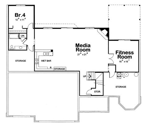 European Style House Plan - 4 Beds 3 Baths 3511 Sq/Ft Plan #20-2612 ...