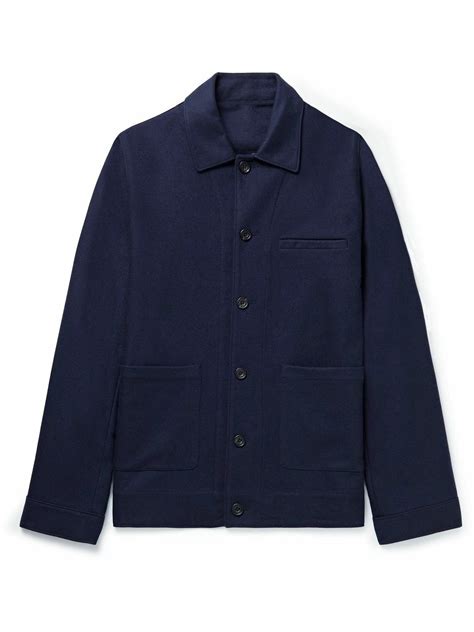 Richard James - Double-Faced Wool-Flannel Shirt Jacket - Blue Richard James