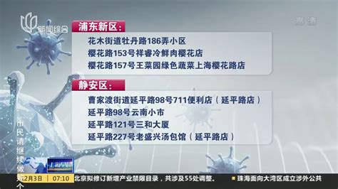 上海新增2例确诊病例，涉及区域和场所公布_凤凰网视频_凤凰网