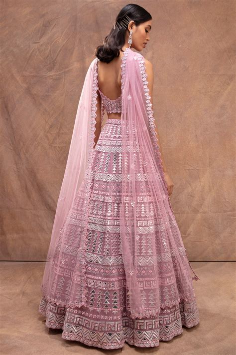 Lavender Embroided Lehenga Set – Aneesh Agarwaal