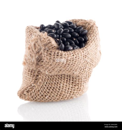 Black beans bag Stock Photo - Alamy
