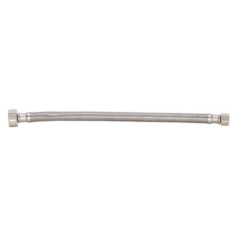 DuraPro 102617 12" Lead-Free Lavatory Connector with 3/8" Comp x 1/2 ...