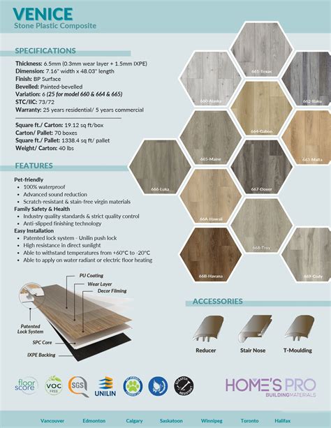 663 Malta - SPC Vinyl Venice Series - Home's Pro - Kaplan Flooring ...