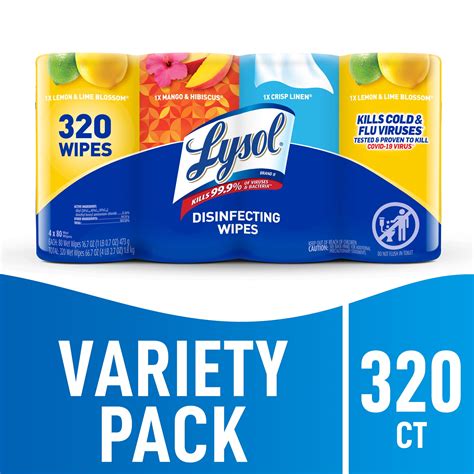 Lysol® Disinfectant Wipes Bundle, Multi-Surface Antibacterial Cleaning ...