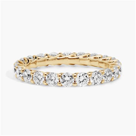 Personalized Round Cut Two Birthstone Trellis Eternity Ring With Lab ...