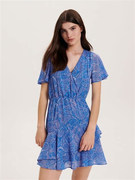 Mini рокля Цвят cин - RESERVED - 2437T-55X