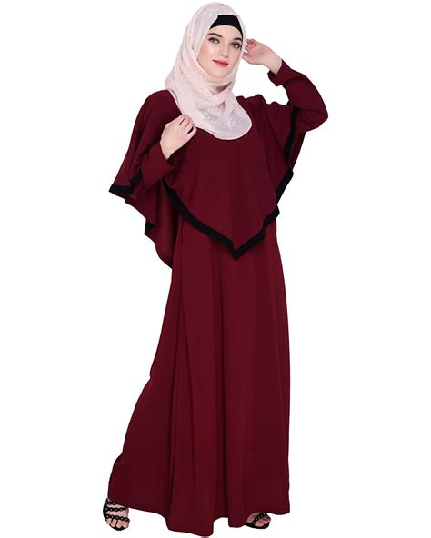 Wine Fancy Cape Abaya – Baraqah