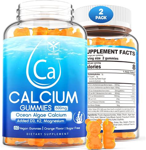 Amazon.com: Algae Based Calcium Supplement 600mg, Ocean Algae Calcium ...