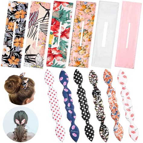 12 Pieces Deft Bun Maker Donut Deft Bun for Hair Easy Hair Bun Maker ...