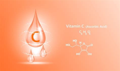Icon structure vitamin c drop water collagen orange medical and ...