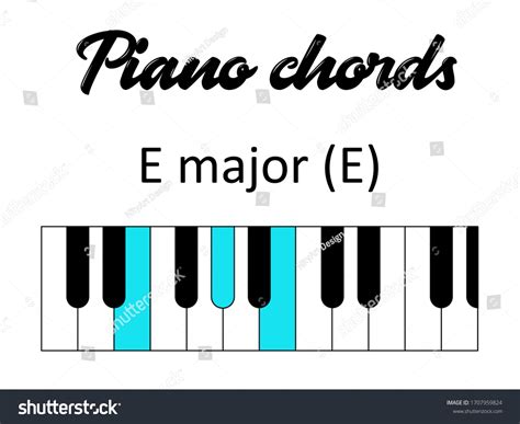 E Major Chord Piano