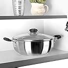 Cello Steelox Stainless Steel Induction Base Deep Frying Kadai with ...
