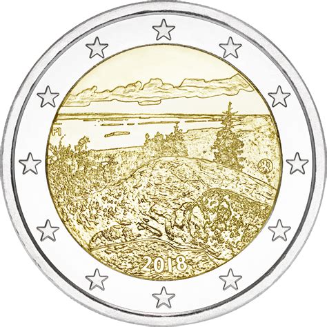 2 Euro commémorative de Finlande 2018, Parc National Finlandais Koli