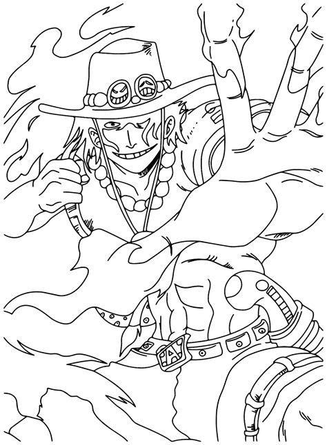 Kostenlose Malvorlagen Von Portgas D. Ace Zum Ausdrucken – LQHMAI