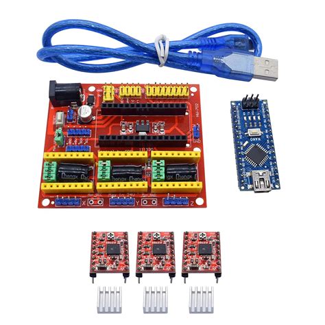 SunRobotics 3DV4 CNC Shield V4 + Nano 3.0 + 3pcs A4988 Reprap Stepper ...