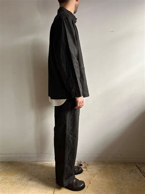 "orSlow" WWII 40'S U.S.NAVY SUMI COATED LINEN UTILITY TROUSERS | JUNK SHOP