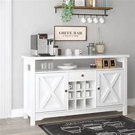 Image result for Coffee Bar Cabinet with Storage