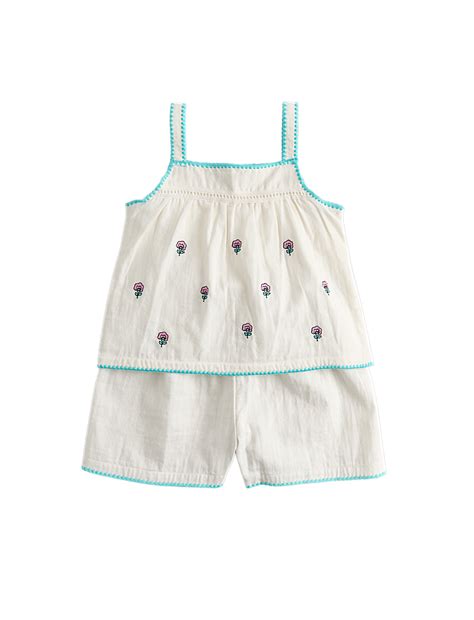 Buy Pure Cotton Embroidered Short Pyjamas (1-8 Yrs) at Marks & Spencer