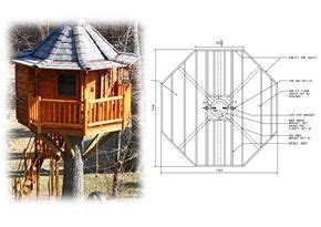Image result for Tree House Octagonal Building