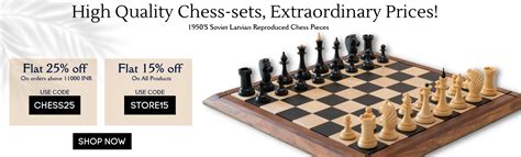 Buy Chess Pieces Sets & Boards at Royal Chess Mall India
