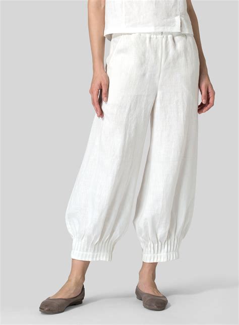 Best Linen Crop Pants at Glenn Barbee blog