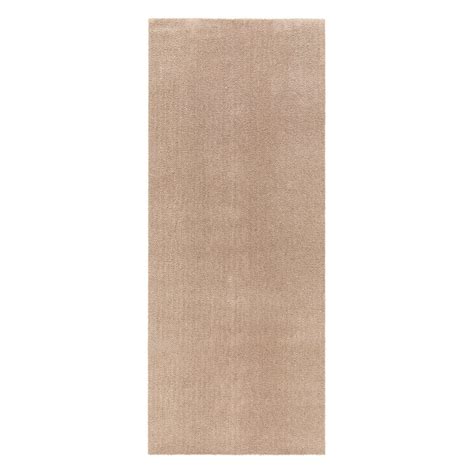 Buy OBSESSIONS Polyester Anti-Skid Solid Bedside Runner Beige (2X5 Feet ...