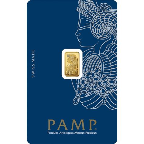 Buy 1 gram gold Pamp Suisse Fortuna Gold Minted Bar clear viewing ...