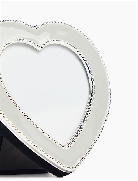 Buy Mia Beaded Heart Photo Frame 3x3 inch at Marks & Spencer