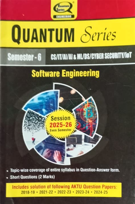 Quantum Series Software Engineering BCS601 AKTU B.Tech Semester 6 ...