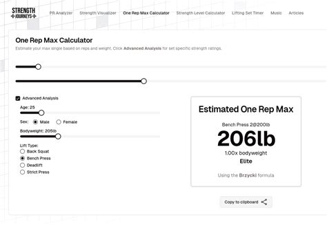 One Rep Max Calculator | Free tool, no login required