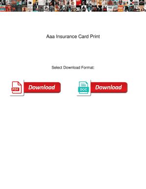Image result for AAA Insurance ID Card
