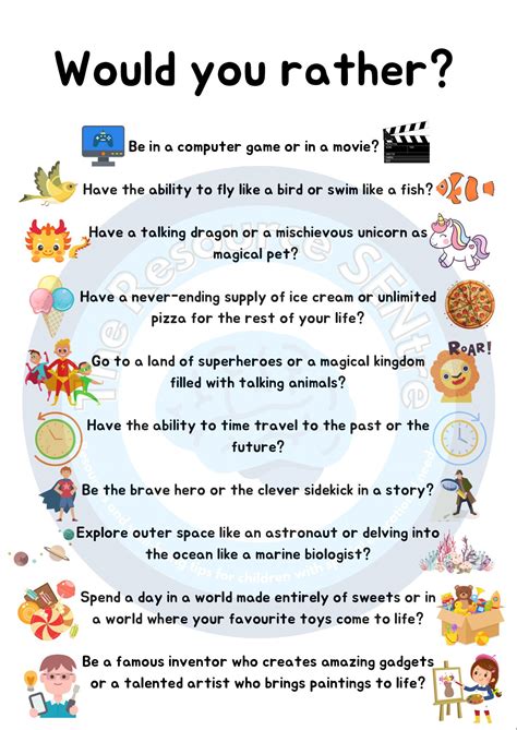 Children Icebreaker Questions | Would You Rather Questions Bundle 2 - Etsy