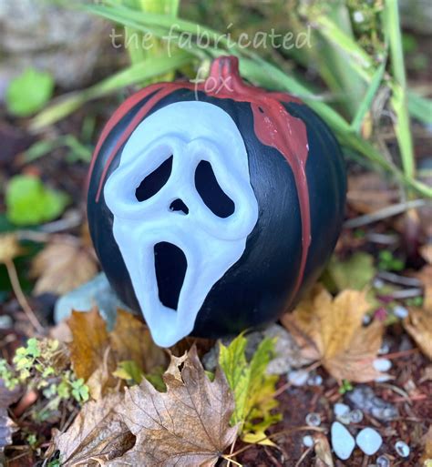 Ghost Painted Pumpkin