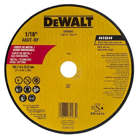 Disco Corte Dewalt