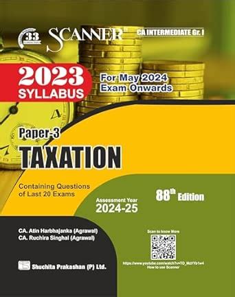 Amazon.in: Buy Taxation (Paper 3 | Gr. I | CA Intermediate) Scanner ...