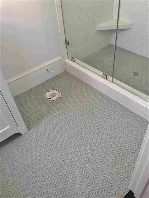 Penny Round Bathroom Floor