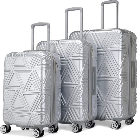 Buy Badgley Mischka Modern trolley Contour 3 Piece Expandable Spinner ...