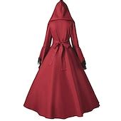 Gothic Medieval Ball Gown Floor Length Dress Prom Dress Juliet Sleeve ...