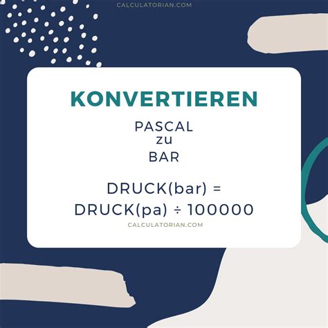 Konvertiere Von Pascal Zu Bar