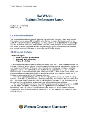 Image result for Business Simulation D361 Task 1