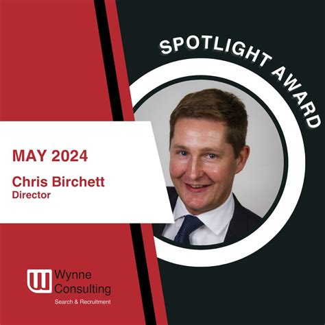 Our Spotlight award for May goes to Chris Birchett. Chris is the ...